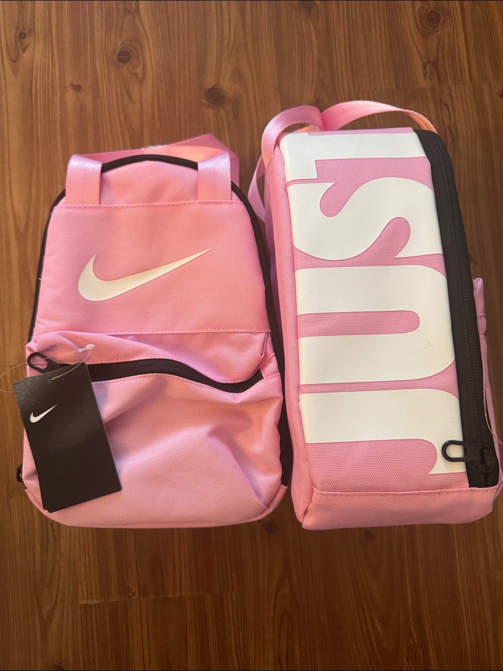 BRAND NEW girl Nike nike brasilia insulated just do it logo pink lunch bag
